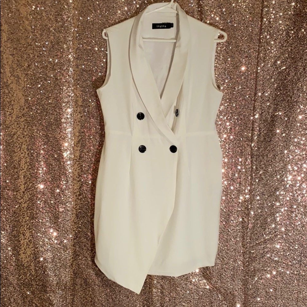 White Collared Dress